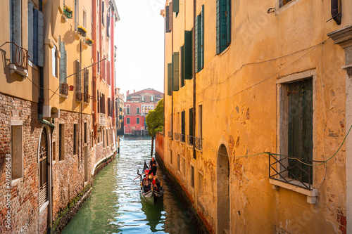 World famous water channels of Venezia  Veneto  Italy.