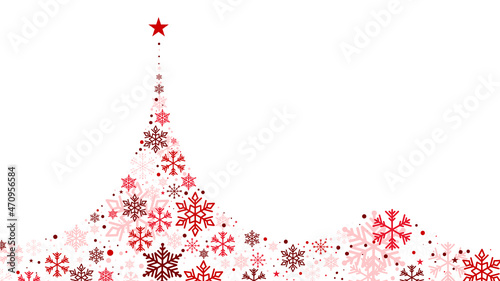 albero di natale, neve, cristalli, natale