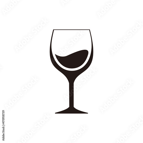 Wine glass icon vector illustration sign