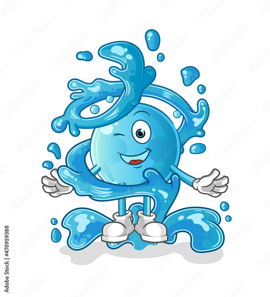 bubble fresh with water mascot. cartoon vector bubble fresh with water mascot. cartoon vector