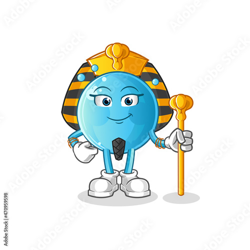 bubble ancient egypt cartoon. cartoon mascot vector photo