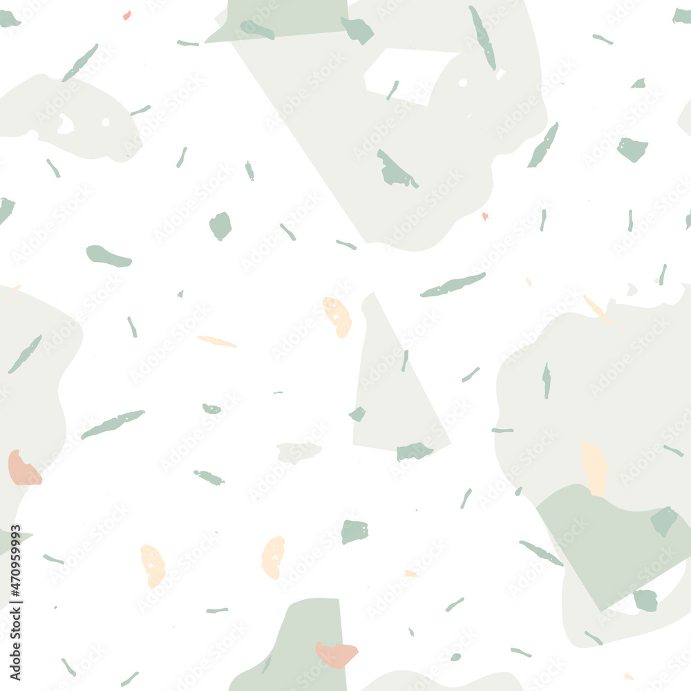 Terrazzo seamless pattern. Earthy  minimalistic