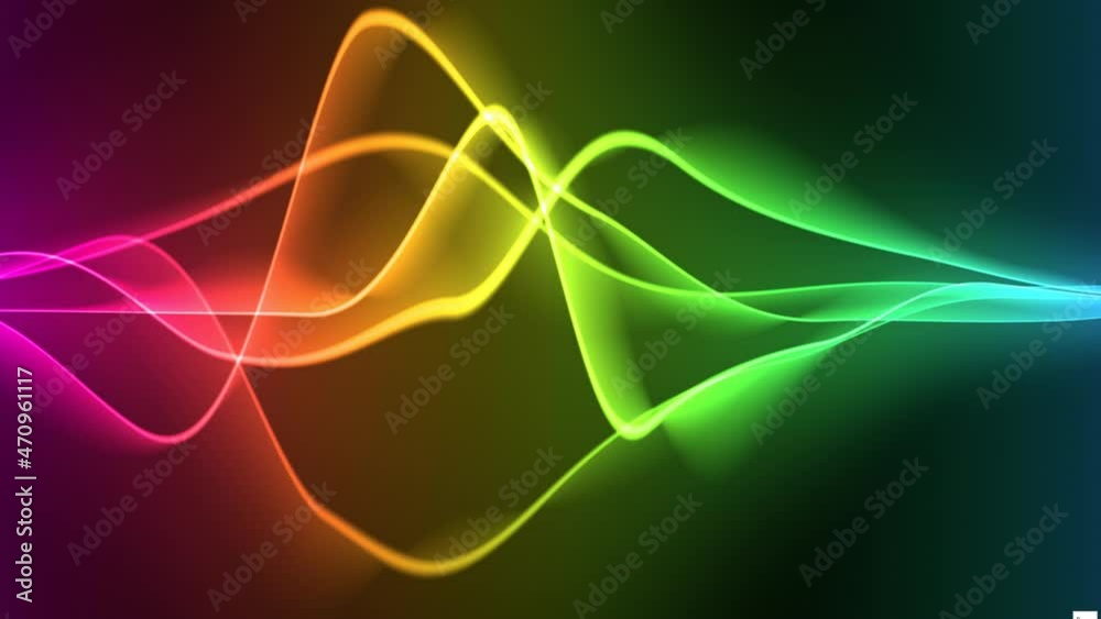 Wave line flowing rainbow color Wave line flowing rainbow color