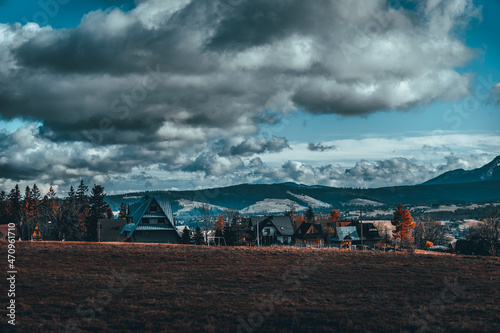 HDR Photos of Tatra Mountains in Poland, Cloudy Day.