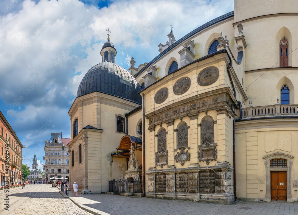 Obraz premium Latin Cathedral in Lviv, Ukraine