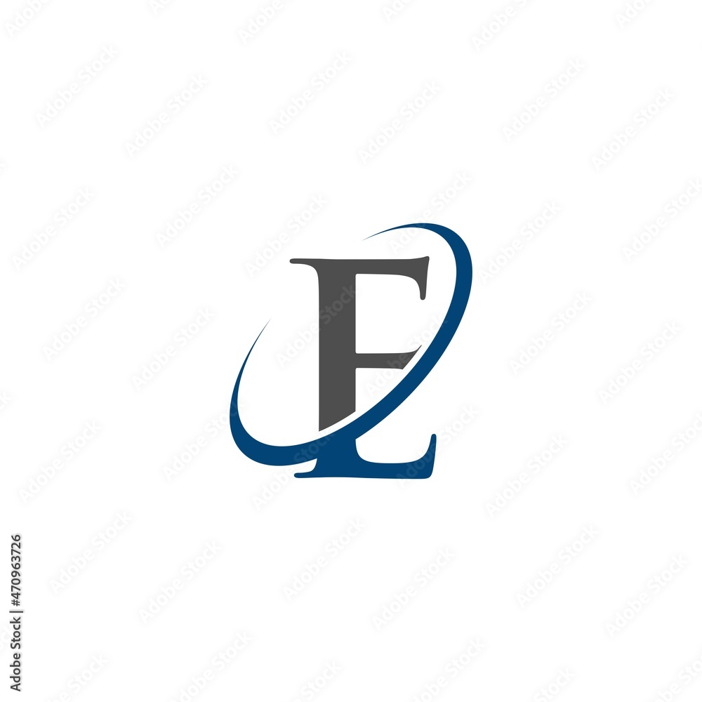 Letter E Logo with Swoosh logo design vector Letter E Logo with Swoosh logo design vector