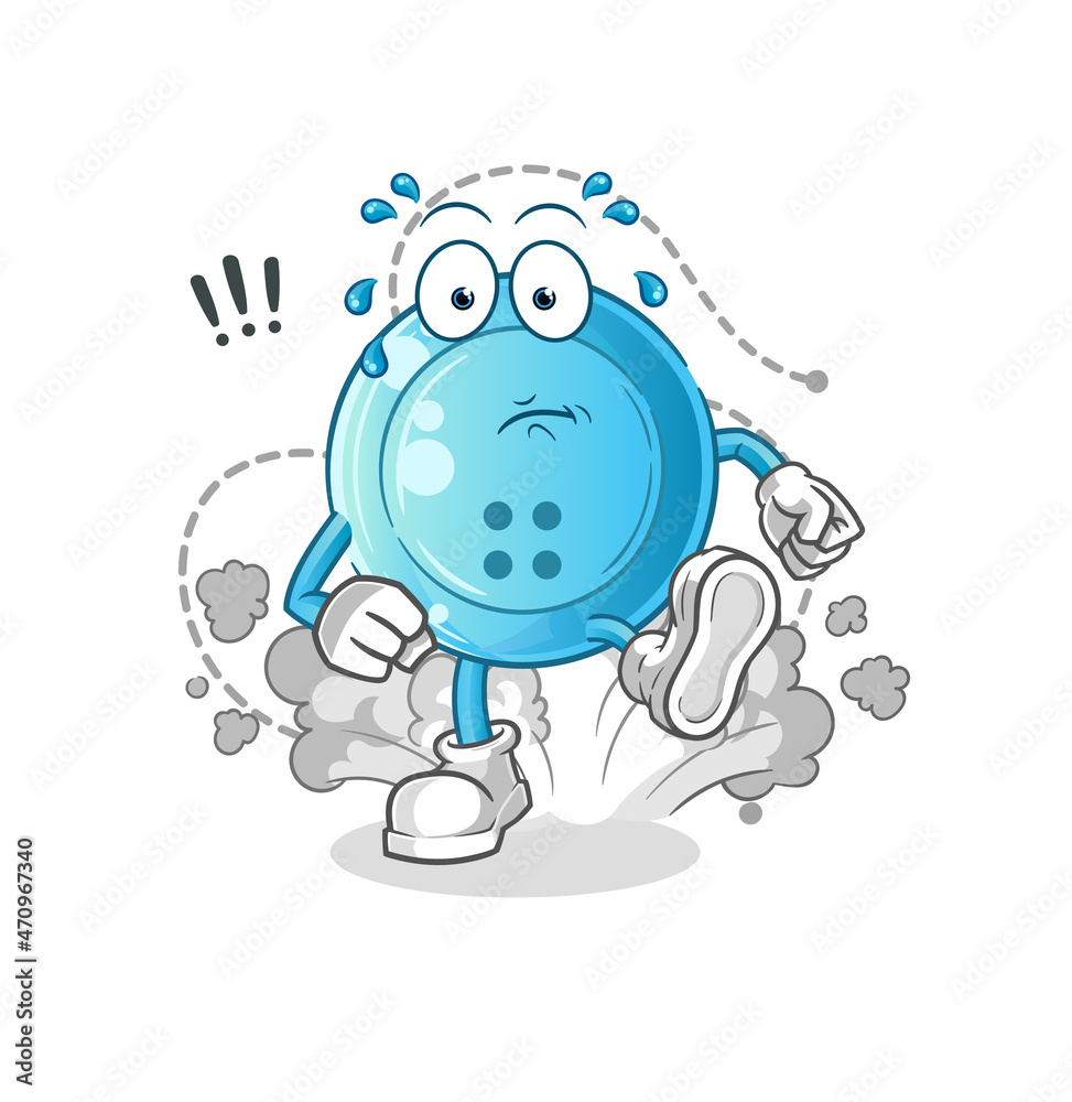 shirt button running illustration. character vector shirt button running illustration. character vector