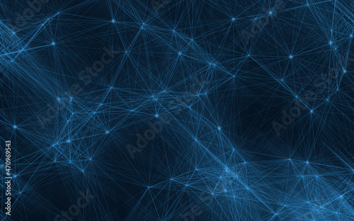 Abstract particle network futuristic background
