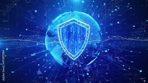 Background of network security information data protection shield