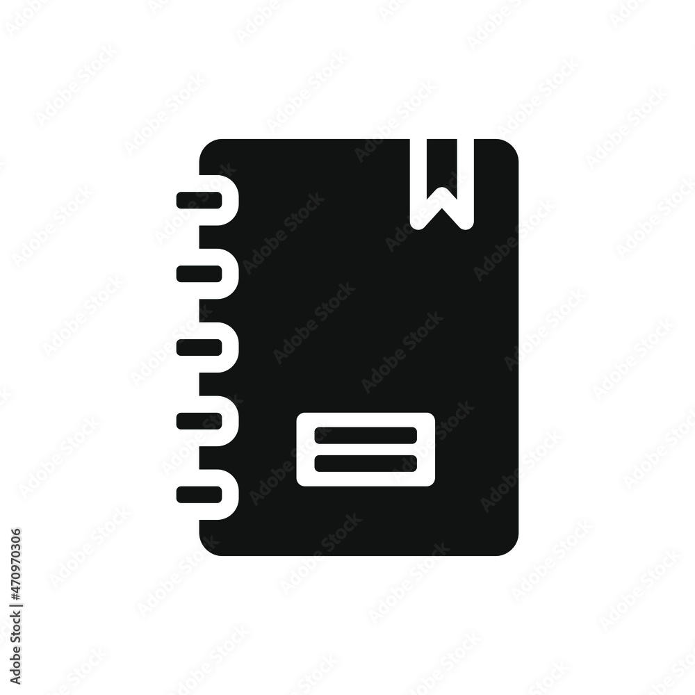 Notes icon flat style. Notebook, journal, diary symbol concept isolated on white background. Vector illustration Notes icon flat style. Notebook, journal, diary symbol concept isolated on white background. Vector illustration