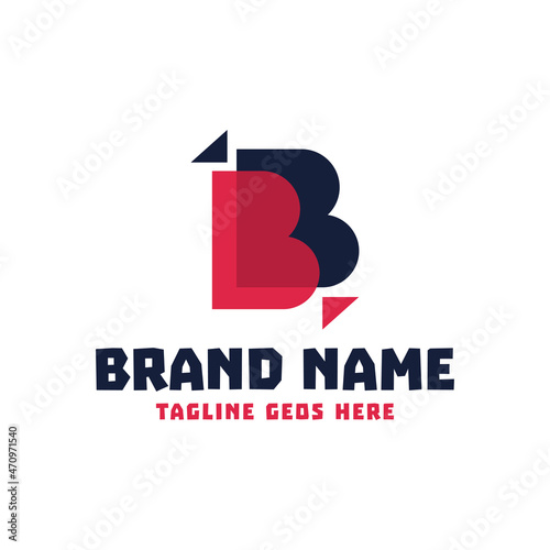 Free Download industrial business inspiration illustration logo with letter B - GFXLoad