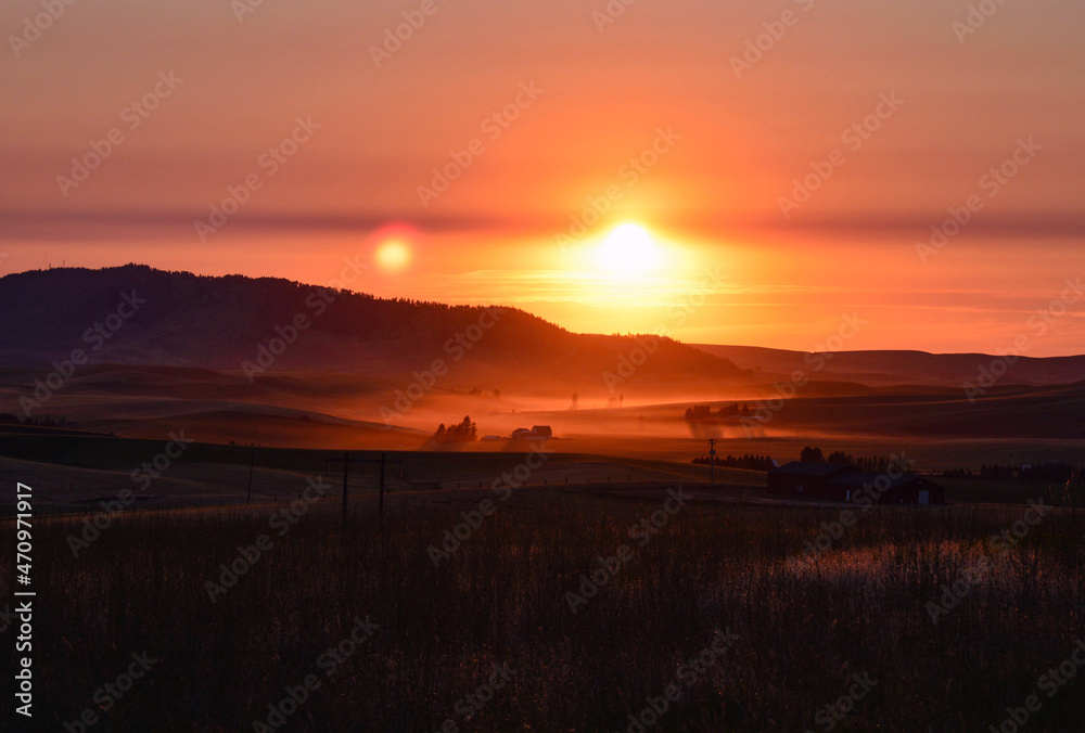 Sunset over the Palouse