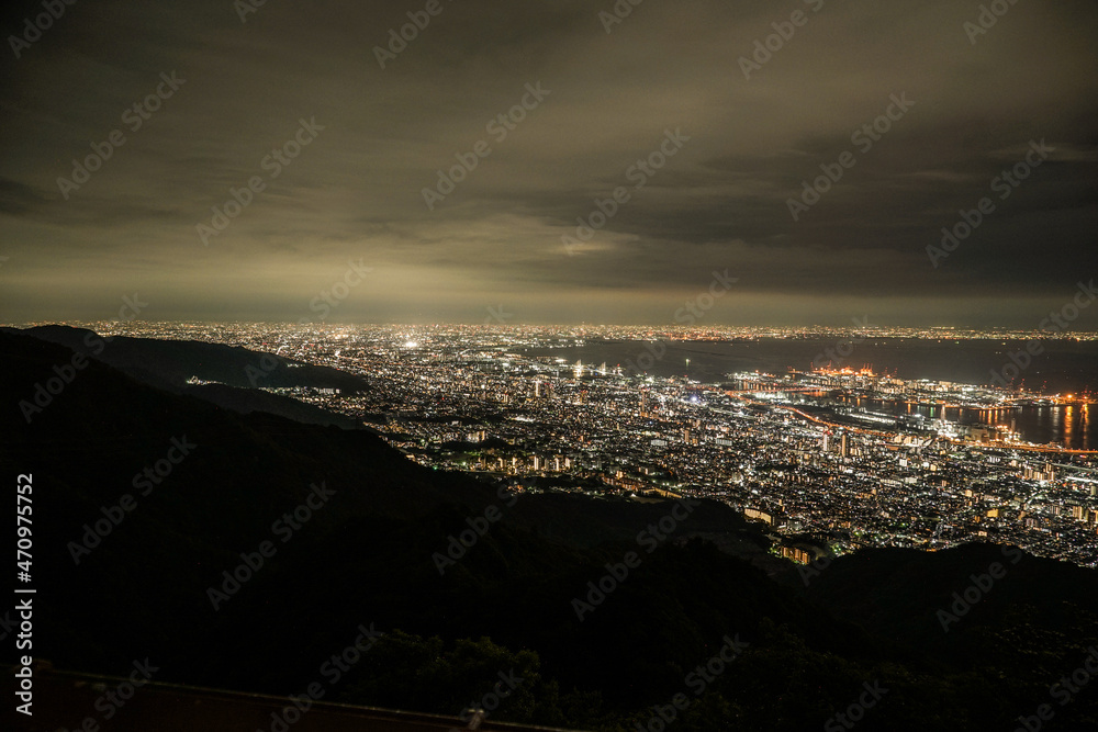 Obraz premium 掬星台から神戸の夜景