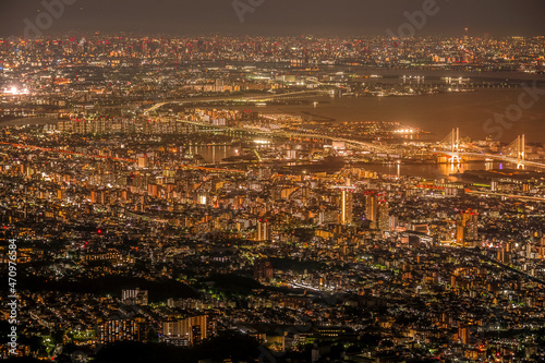 掬星台から神戸の夜景 © kanzilyou