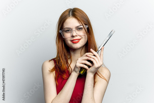 woman with glasses construction tool repair housework