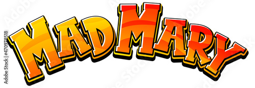 Mad Mary logo text design