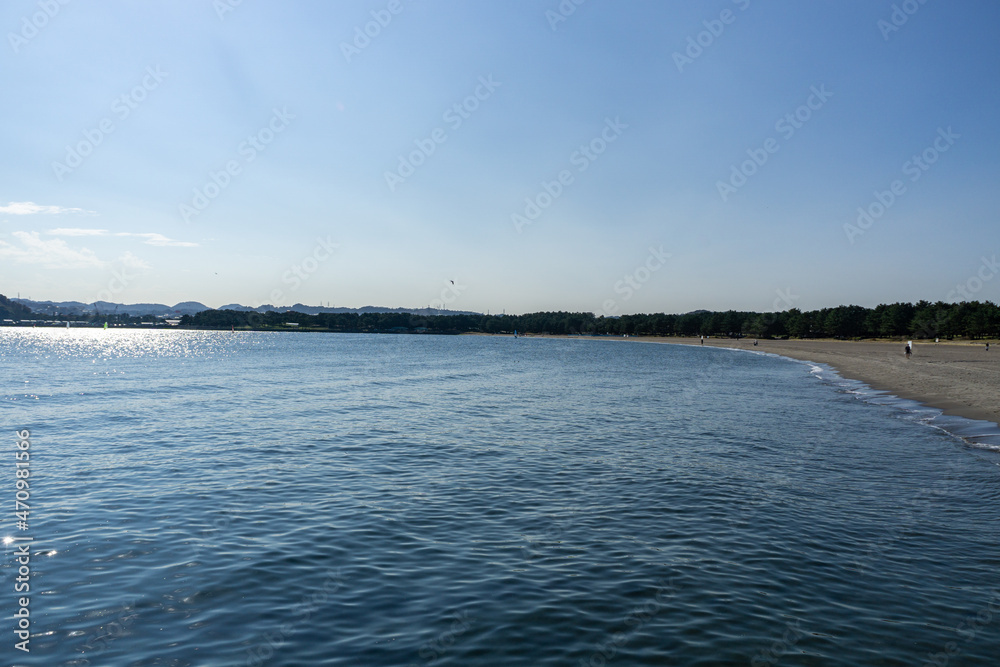 神奈川県横浜市金沢区の海の公園
