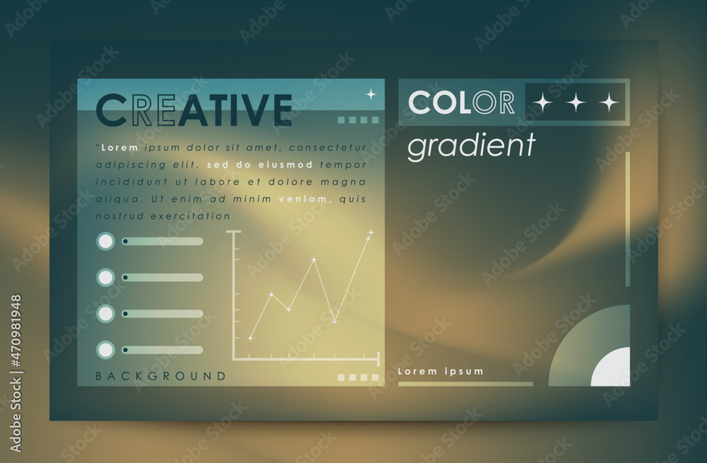 Naklejka premium Shades of blue gradient background pattern