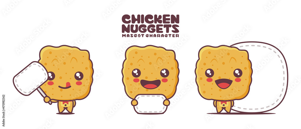 cartoon chicken nugget