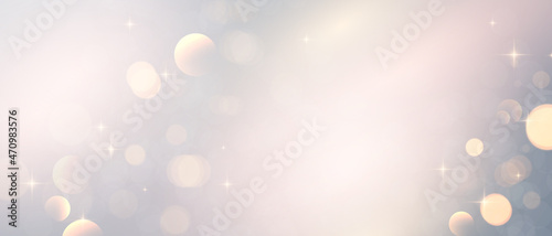 beautiful white glitter stars on abstract blue background use for celebration