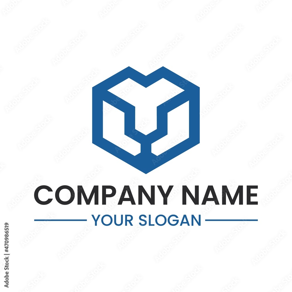 Obraz premium geometric lion logo