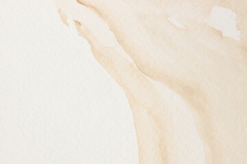 Watercolor texture. Abstract Beige Painting background. Template