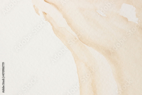 Watercolor texture. Abstract Beige Painting background. Template