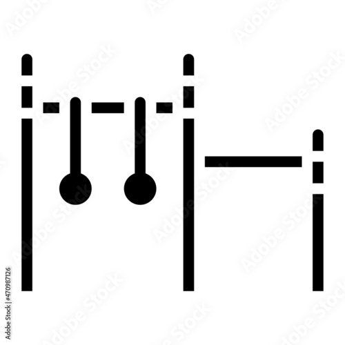 pullupbar line icon