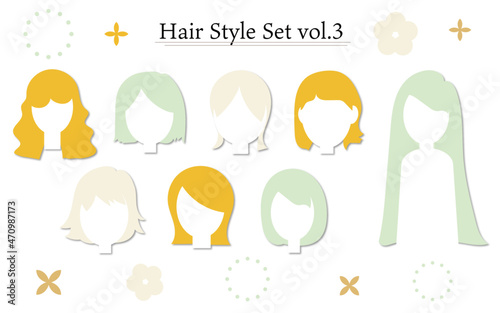 ヘアスタイルのセットVol.3