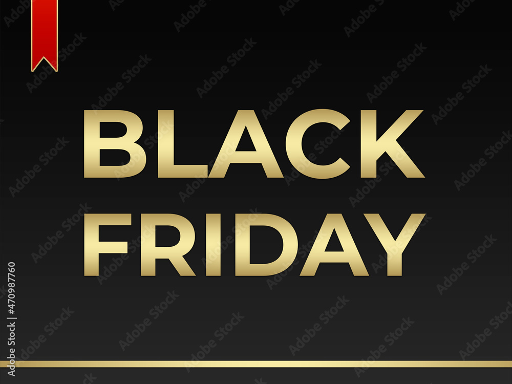 Fototapeta premium Black Friday, black november