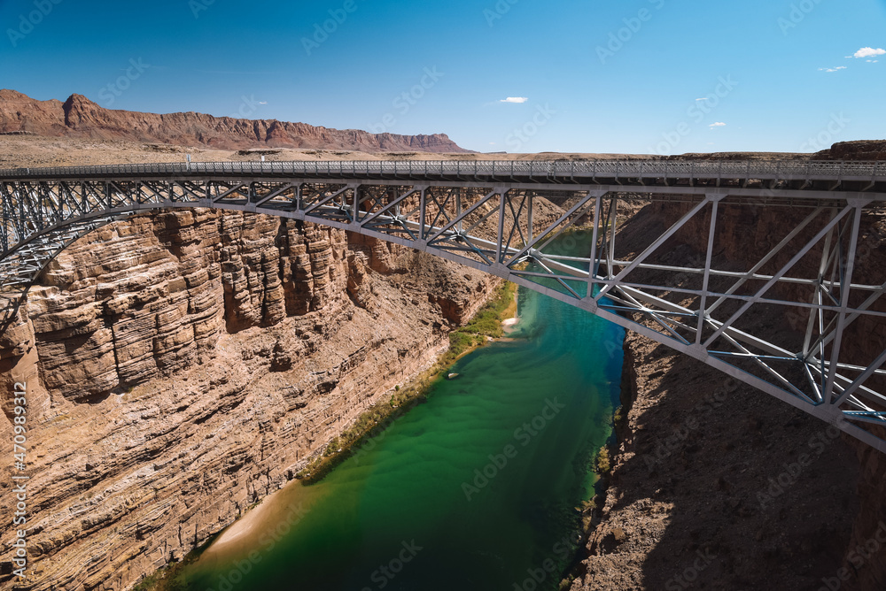 Navajo Bridge across the Colorado River outside of Page, Arizona