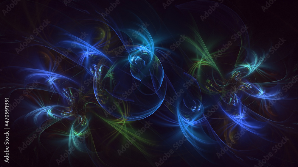 3D rendering abstract multicolor fractal light background 3D rendering abstract multicolor fractal light background