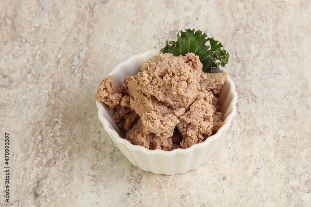 Liver pate in the bowl Liver pate in the bowl