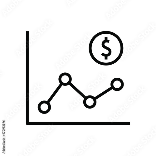 Business analytics icon vector graphic