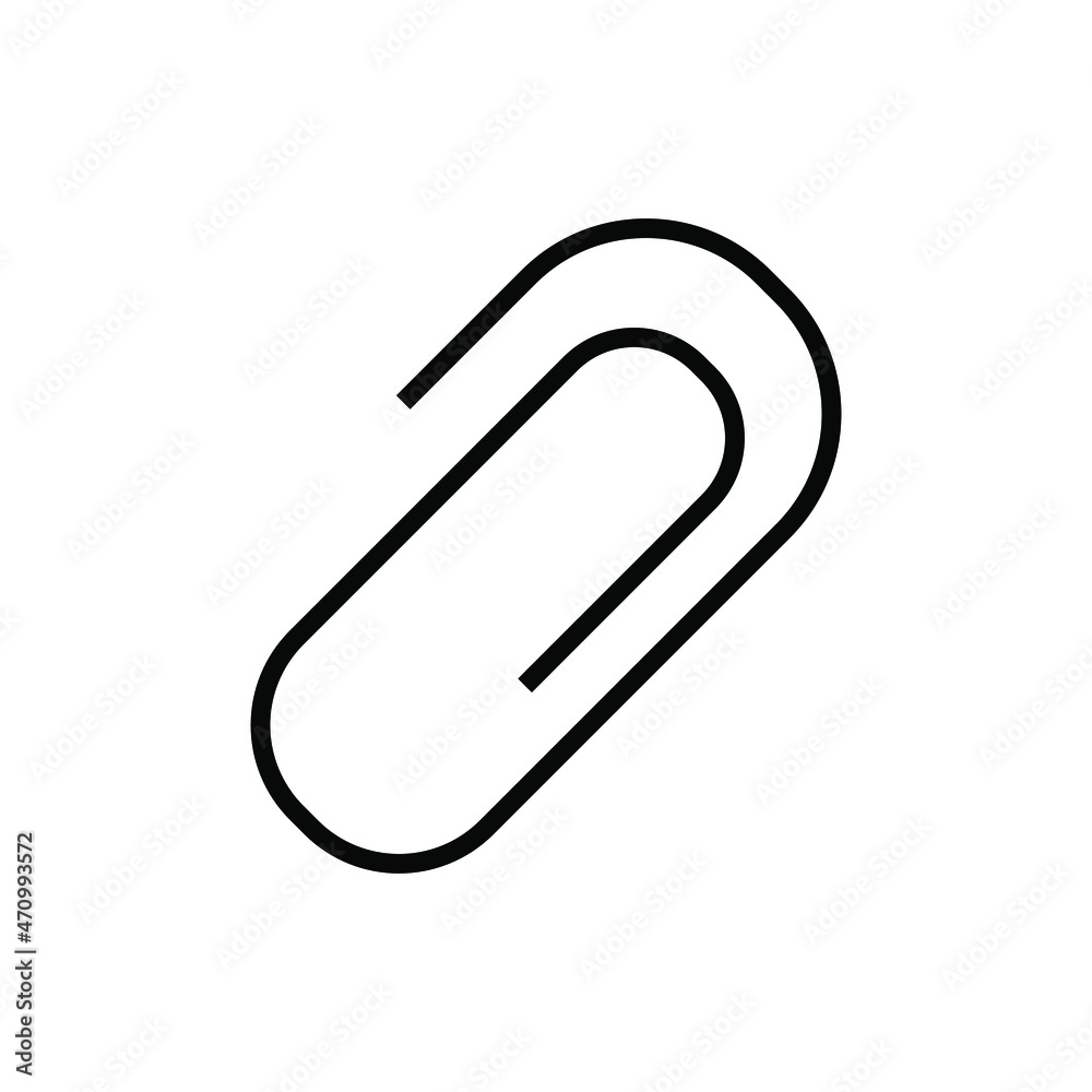 Paperclip icon vector graphic Paperclip icon vector graphic
