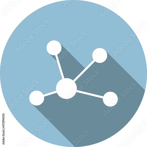 Bond Glyph Circle Vector Icon Design