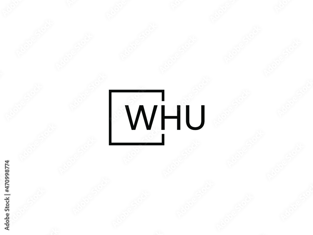 WHU letter initial logo design vector illustration WHU letter initial logo design vector illustration