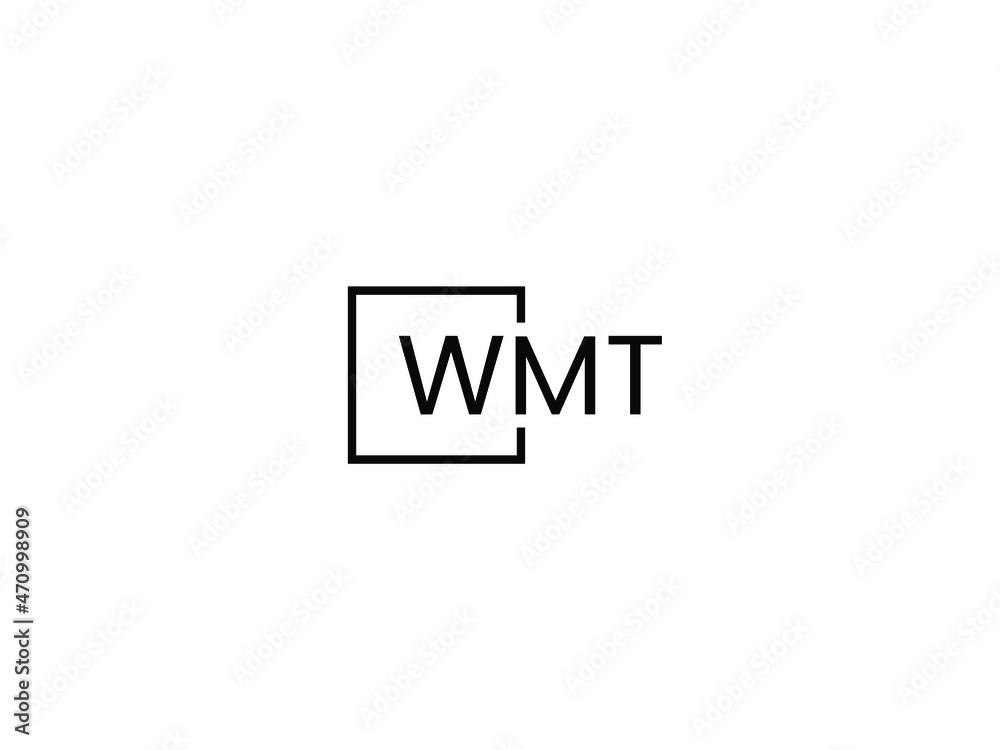 WMT letter initial logo design vector illustration WMT letter initial logo design vector illustration