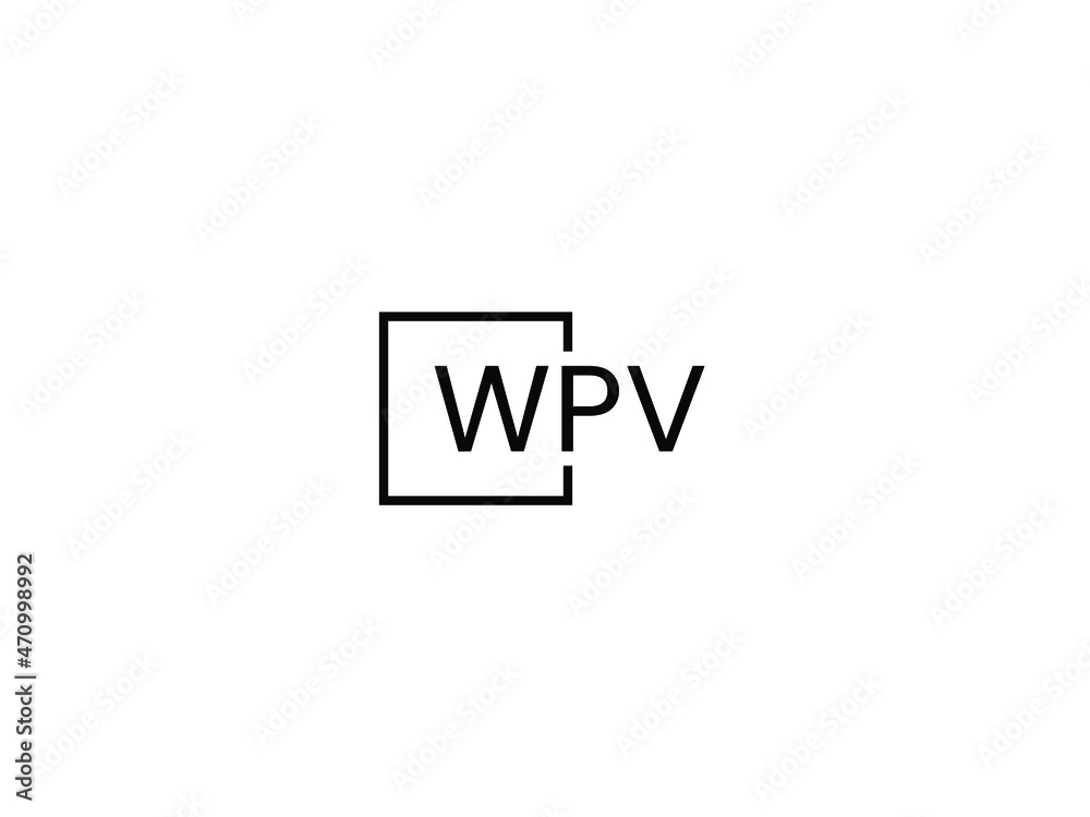Obraz premium WPV letter initial logo design vector illustration