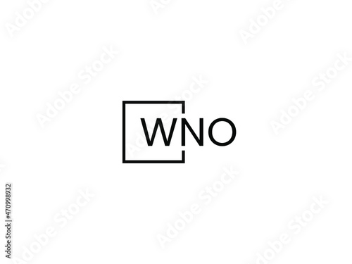 Free Download WNO letter initial logo design vector illustration - GFXLoad