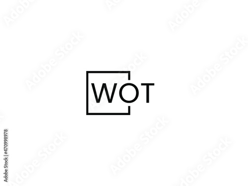 Free Download WOT letter initial logo design vector illustration - GFXLoad
