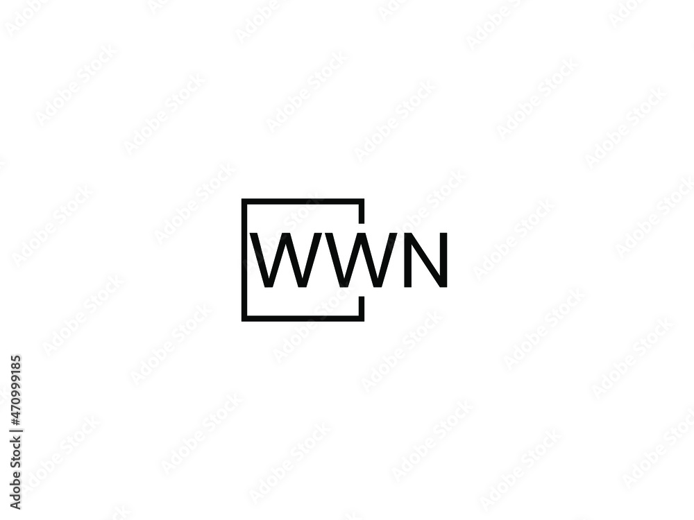 WWN letter initial logo design vector illustration WWN letter initial logo design vector illustration