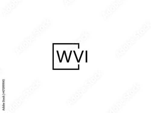 WVI letter initial logo design vector illustration