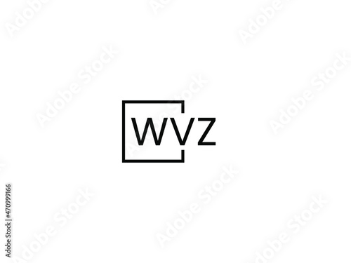 WVZ letter initial logo design vector illustration