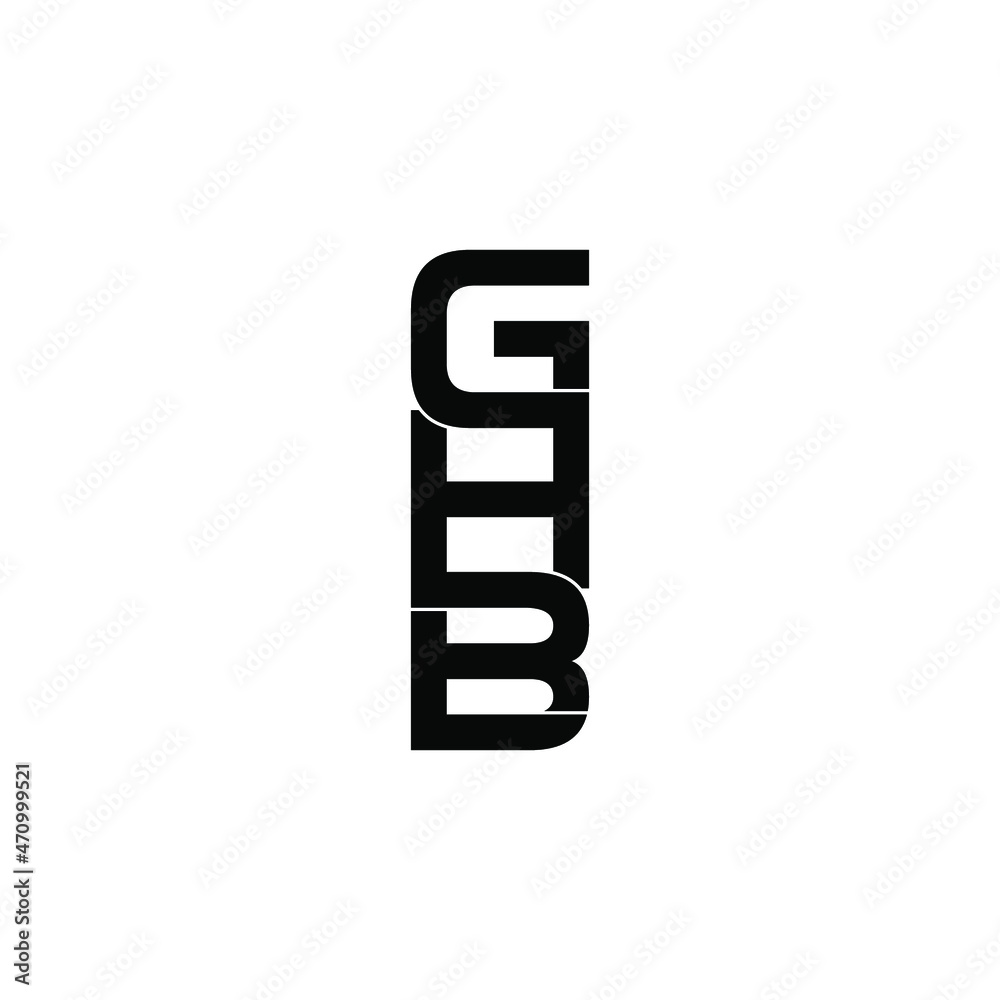 ghb initial letter monogram logo design ghb initial letter monogram logo design