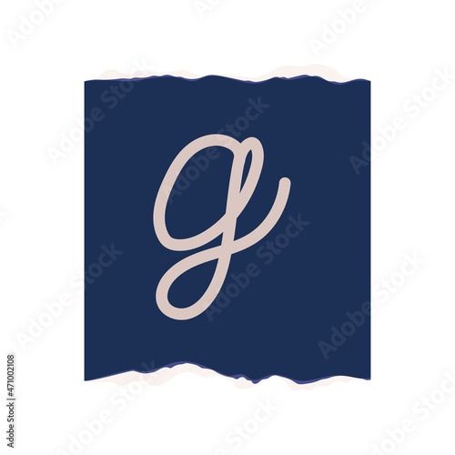 ransom paper with letter G