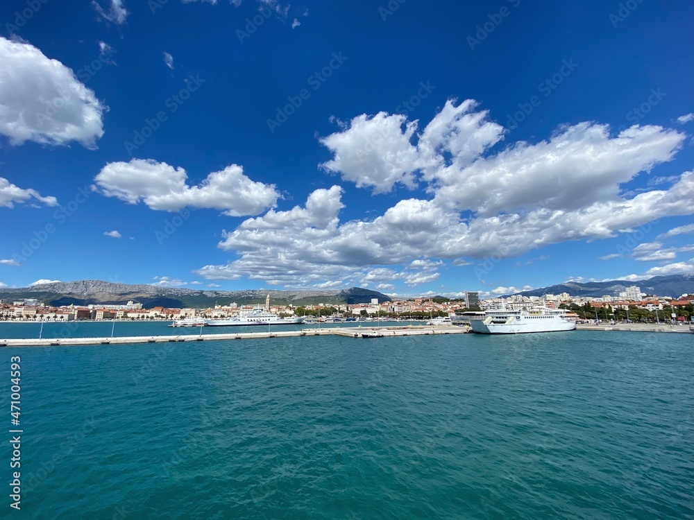Überfahrt mit der Fähre von Split Dalmatien nach Supetar Insel Brac