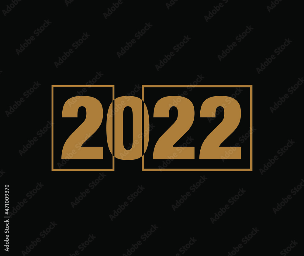 2022 year lettering unit. Happy 2022 new year. 2022 year lettering unit. Happy 2022 new year.