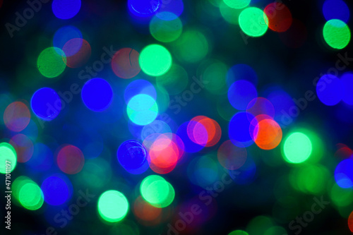 Blurred background of festive lights. Defocus. 