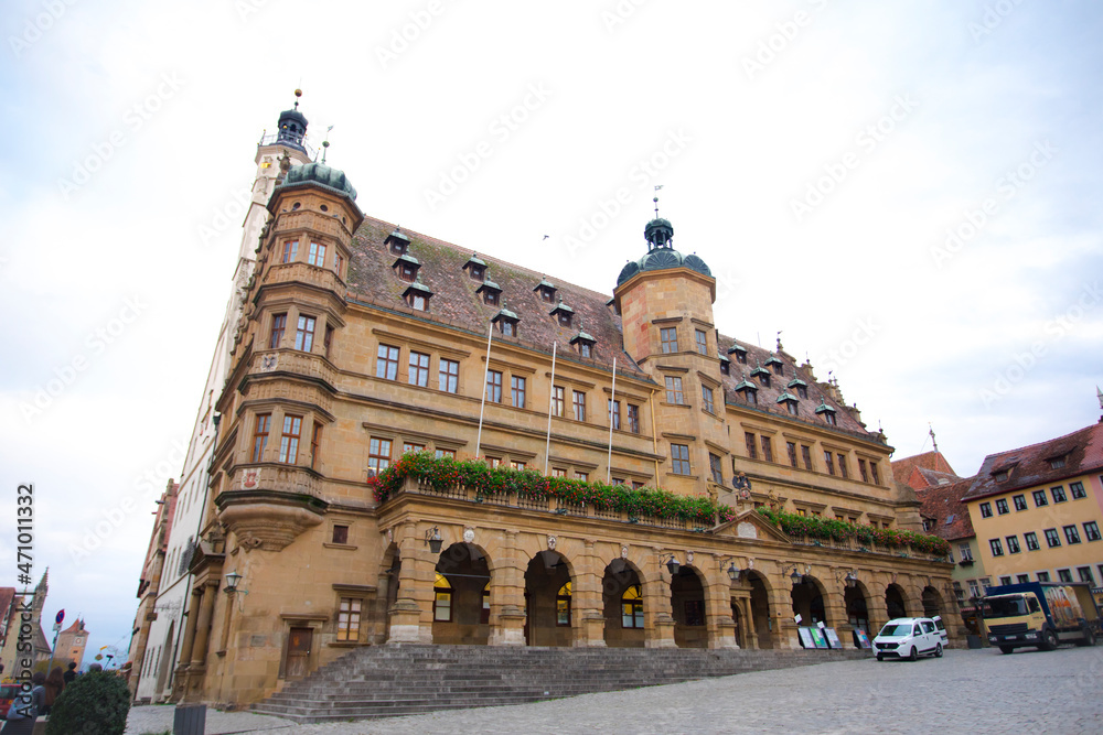 Germany, Bavaria, tourist attractions, Rothenburg, town hall